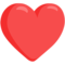 Red Heart emoji on Messenger